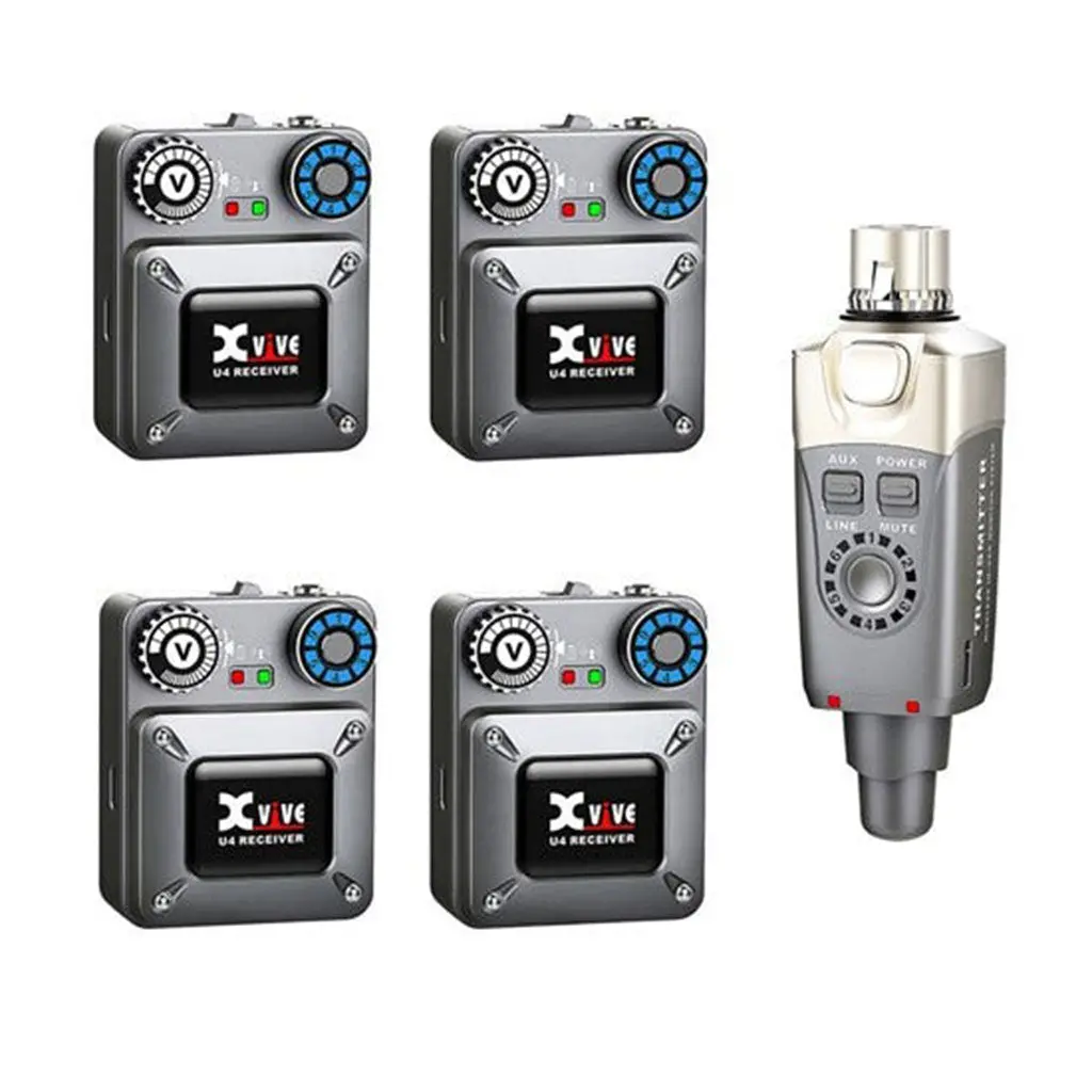 Xvive - U4r4 In Ear Monitor System - 4 Receiver 1