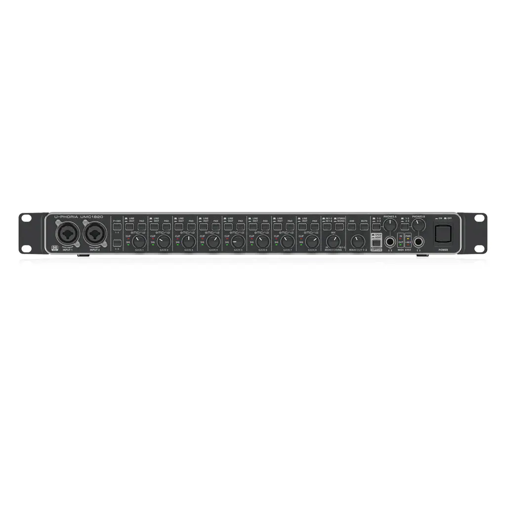 Behringer U-Phoria Umc1820 Interface 1