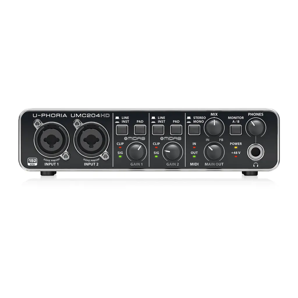 Behringer U-Phoria Umc204hd Interface 1