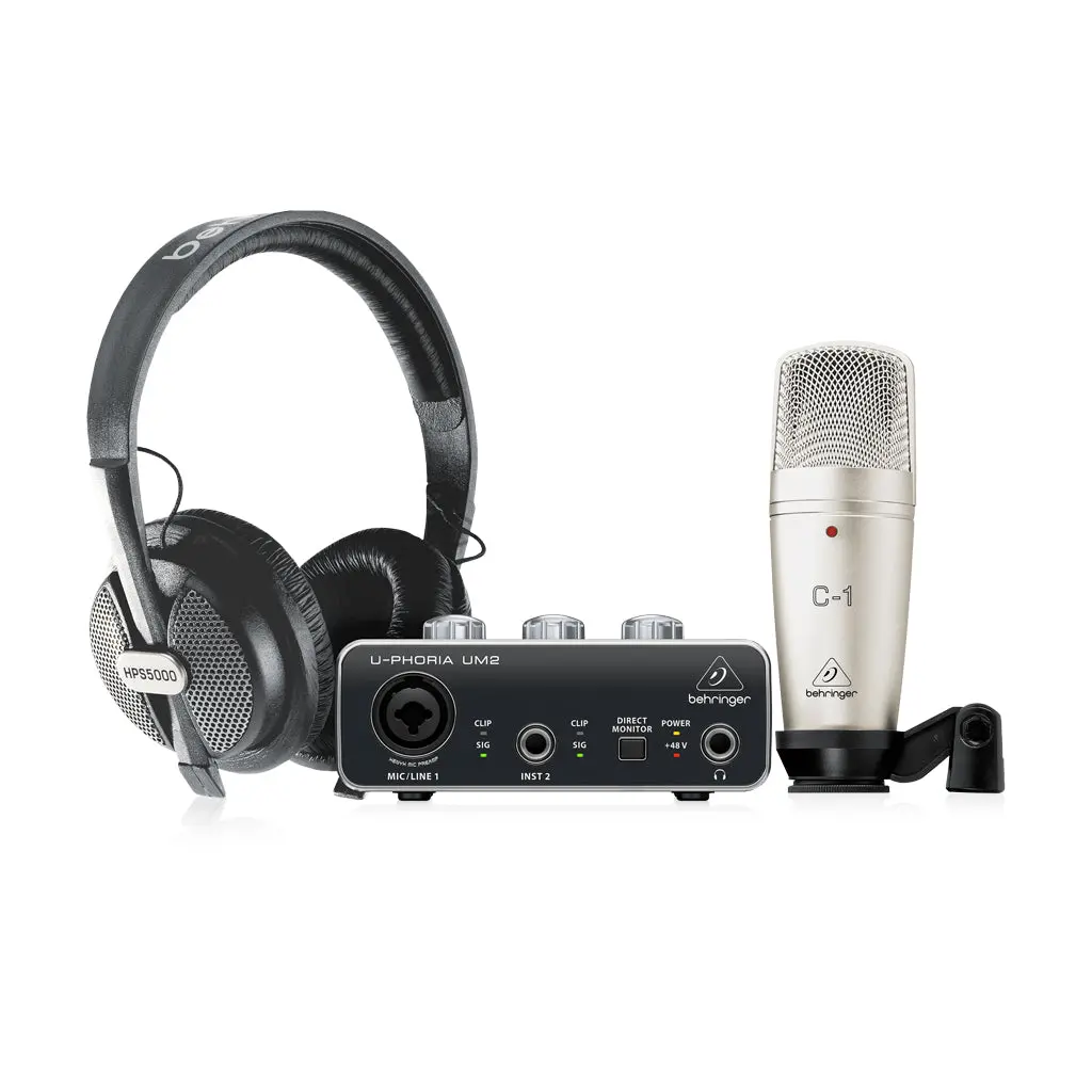 Behringer U-Phoria Studio Recording Bundle 1