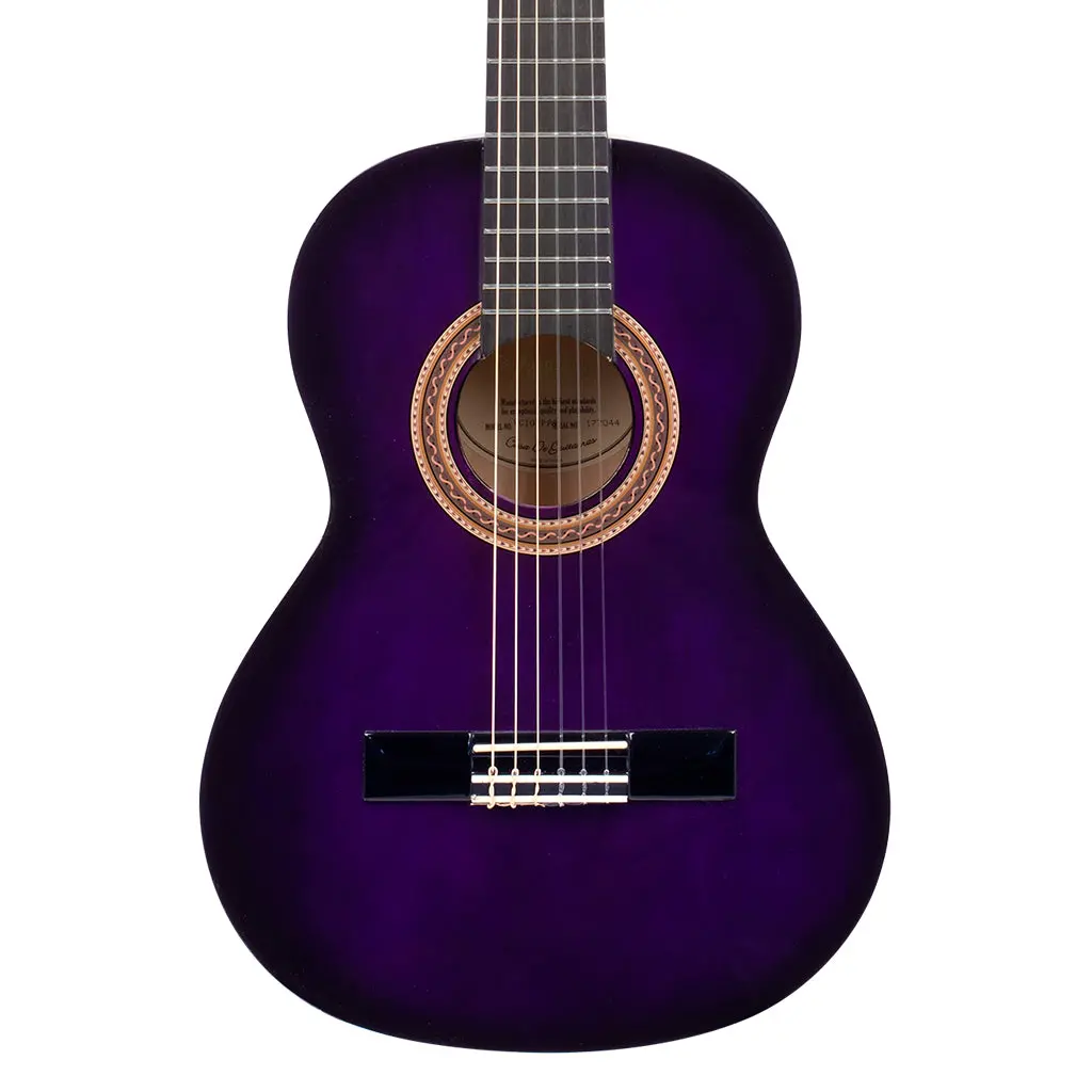 Valencia Vc102pps 1/2 Size Classical Guitar – Purple Sunburst 1