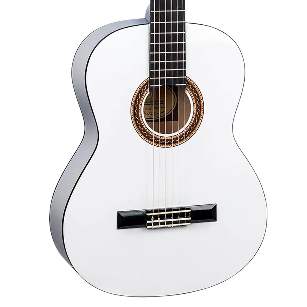 Valencia 100 Series 4/4 Classical Guitar - White 1