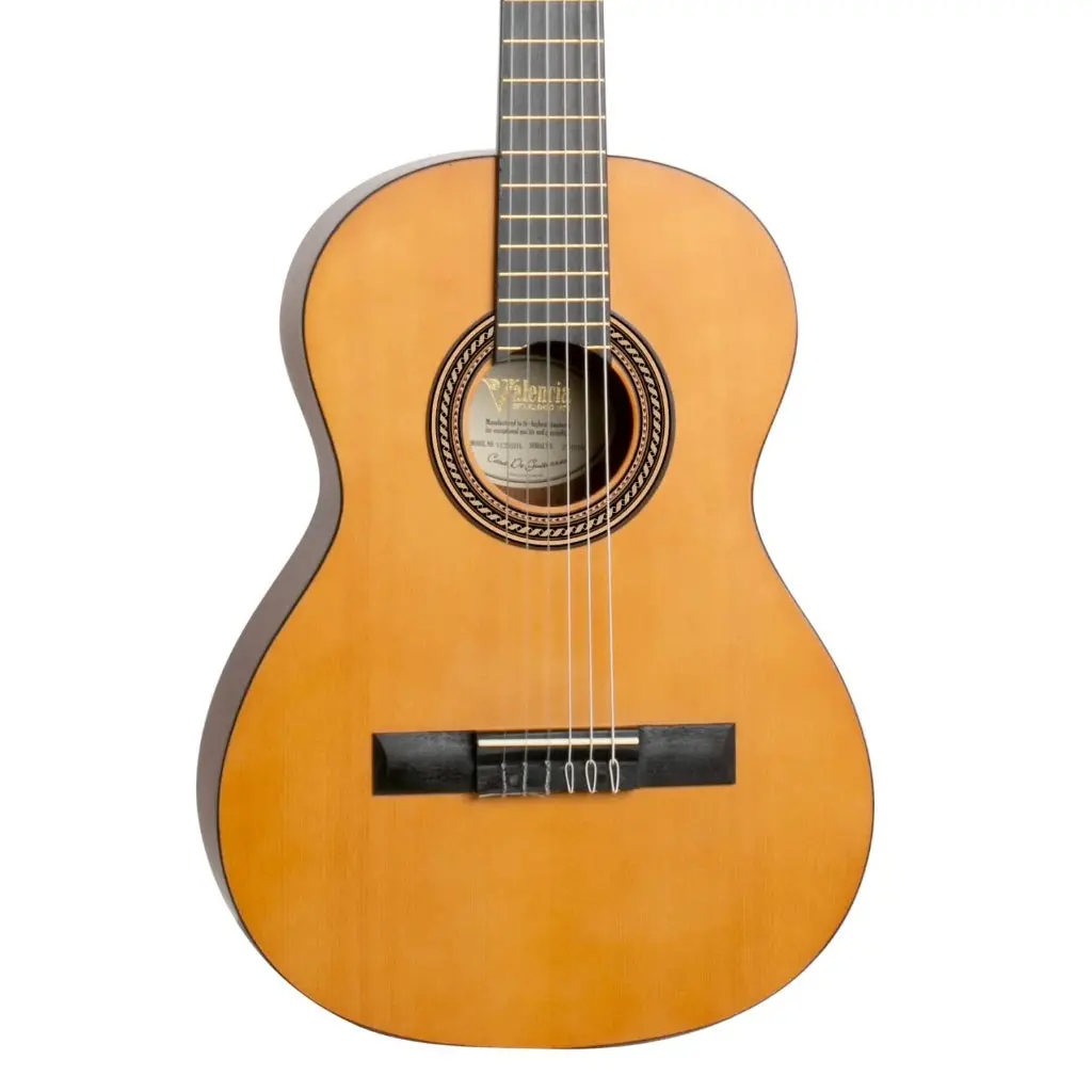 Valencia Vc203hl 3/4 Hybrid Left Hand Classical Guitar 1