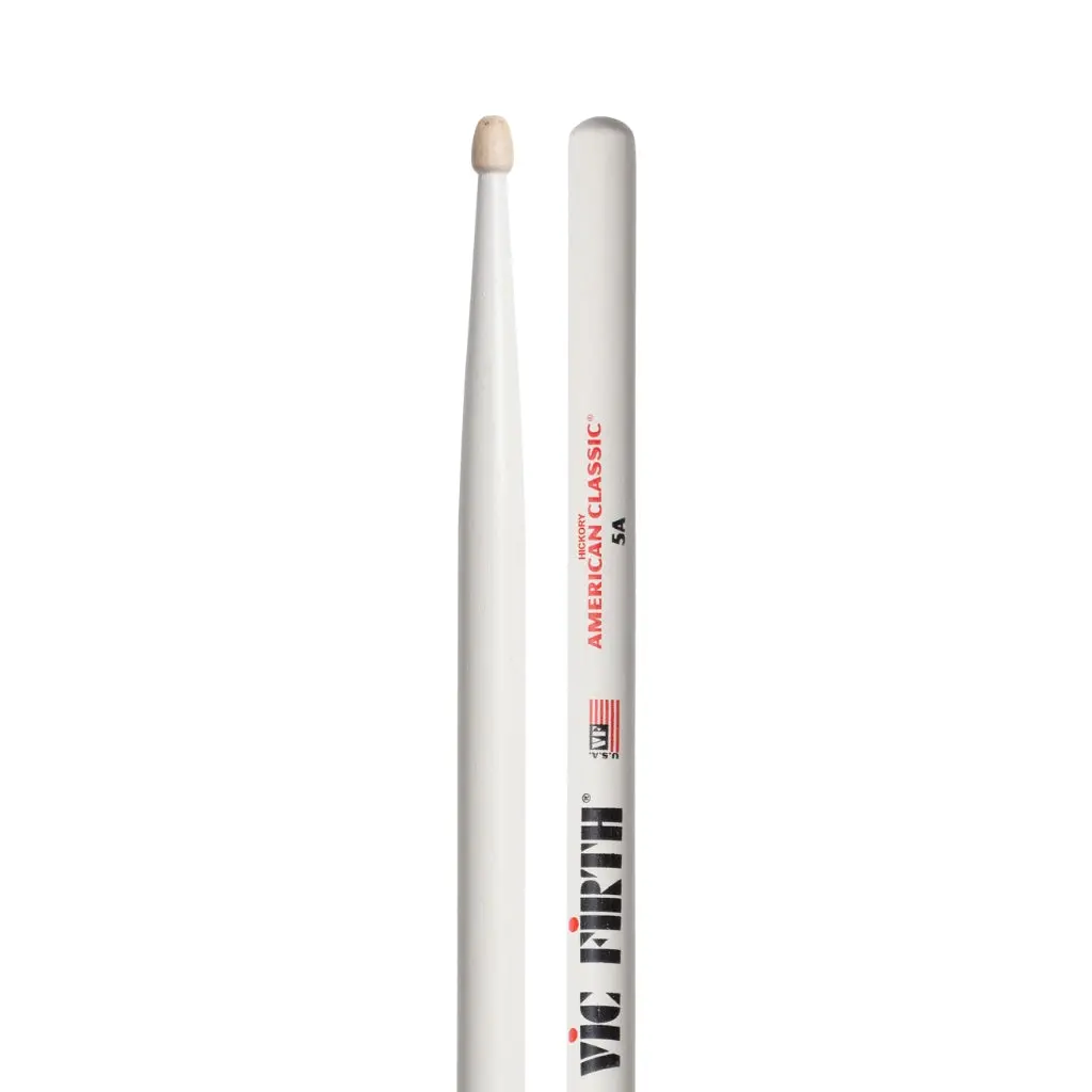 Vic Firth American Classic Wood Tip 5A In White Finish 1