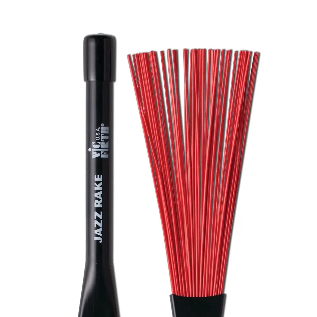 Vic Firth - Jazz Rake – Red Plastic 1