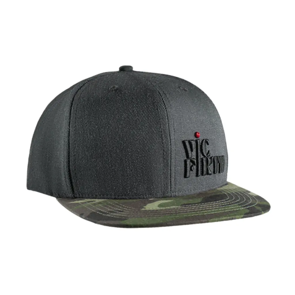 Vic Firth Grey Camo 6-Panel Snapback Hat 1