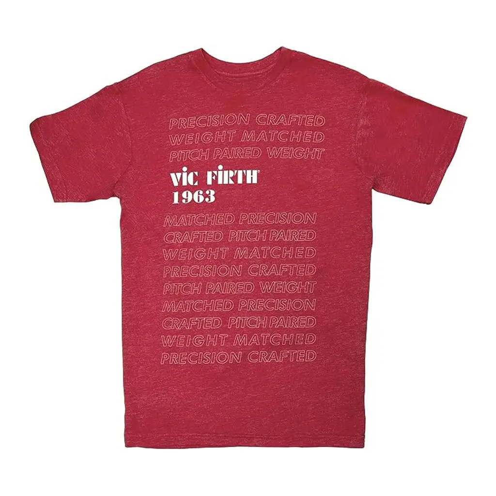 Vic Firth Le 1963 Red Graphic Tee - Large 1
