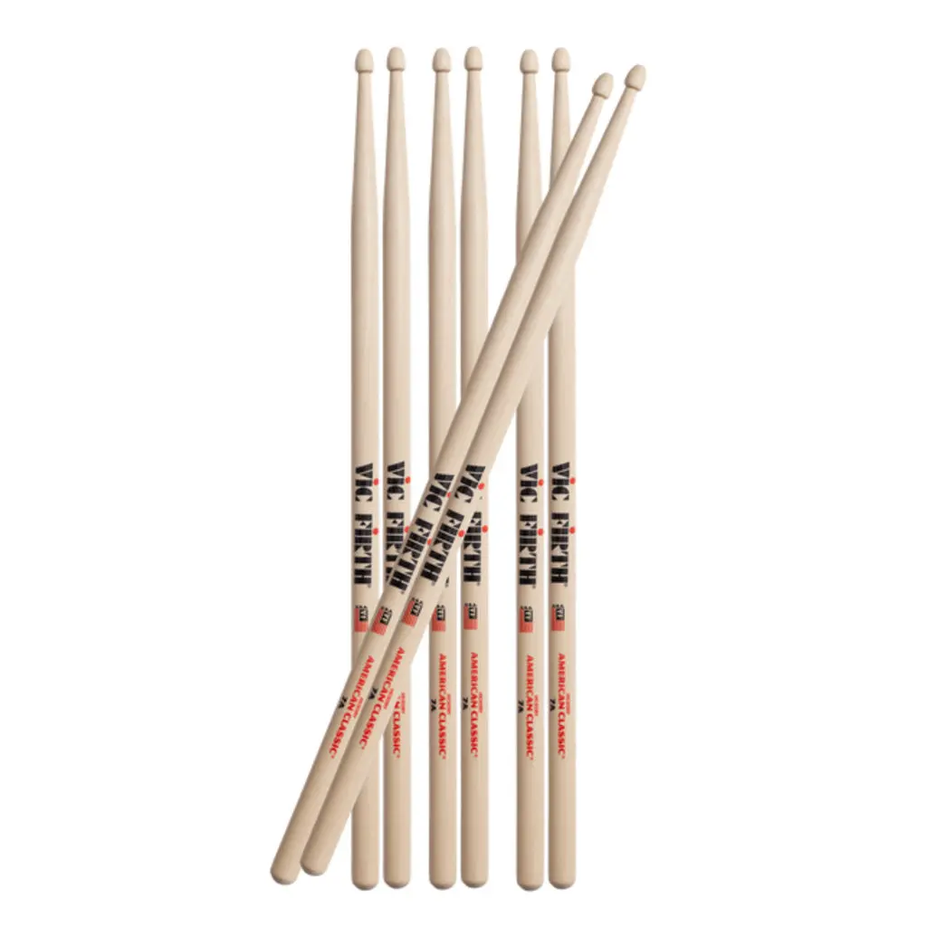 Vic Firth - Buy 3 Get 1 Free Pack - 7A Wood 1