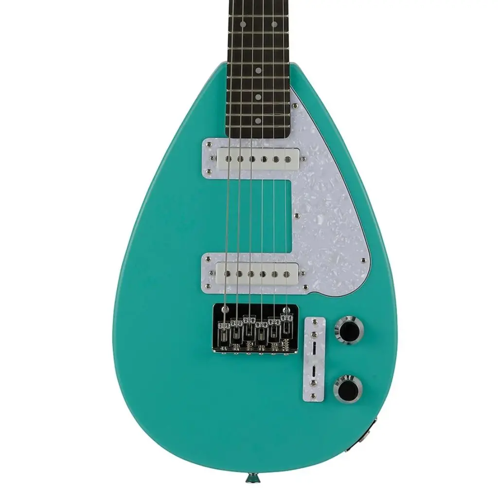 Vox Mk3-Mini-Ag Teardrop Guitar - Aqua Green 1