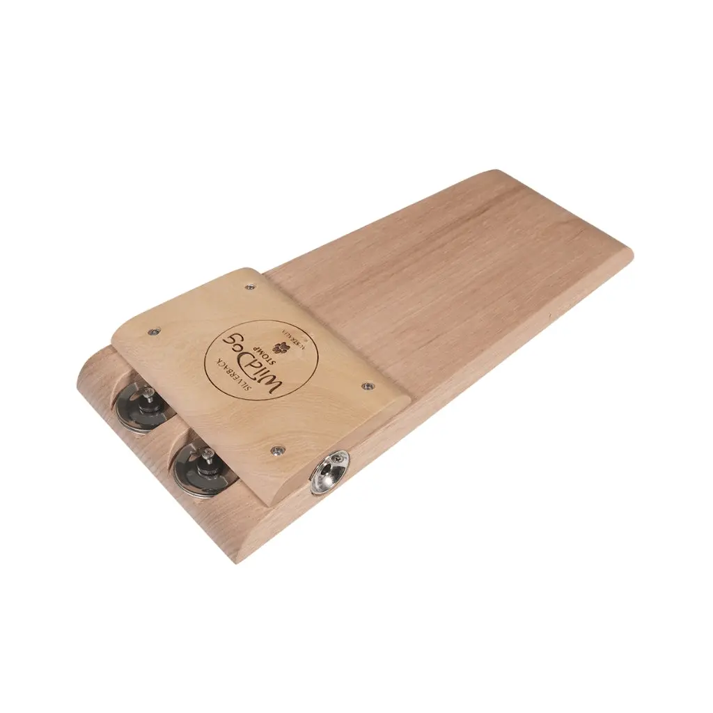 Wild Dog Silverback Stomp Box - Tasmanian Oak & Qld Jacaranda With Jingles 2