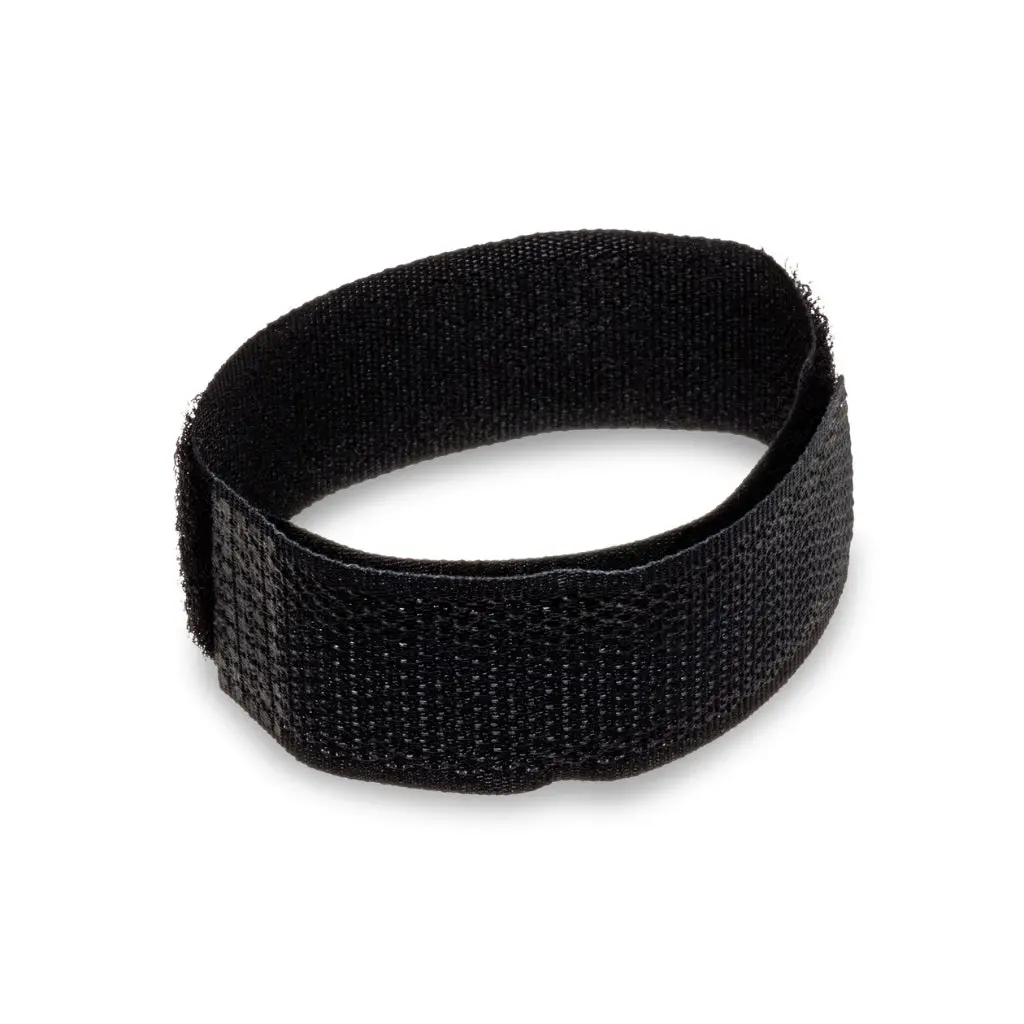 Hosa Technology Hook And Loop Cable Organizer With Center-Pass Gap, Black 0.75In X 8In 1