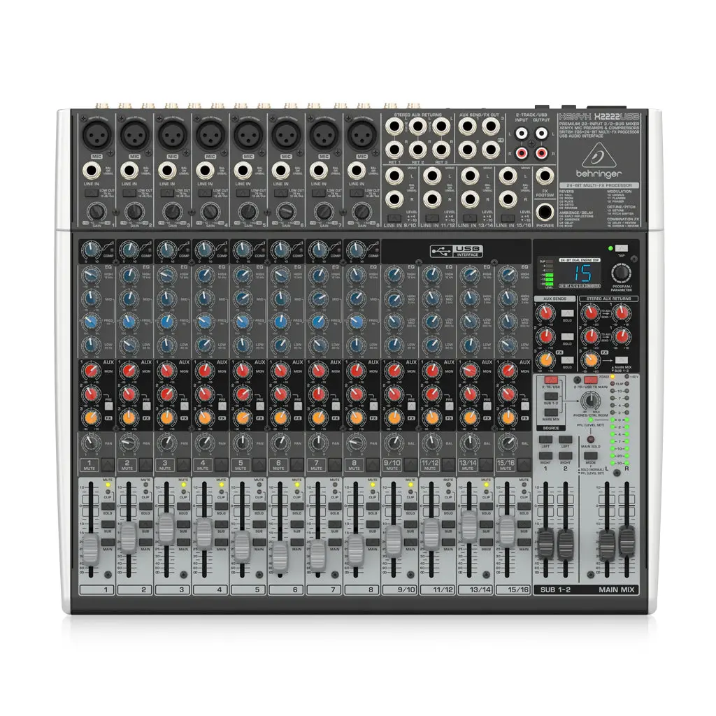 Behringer Xenyx X2222usb Mixer W/ Rack Ears 1