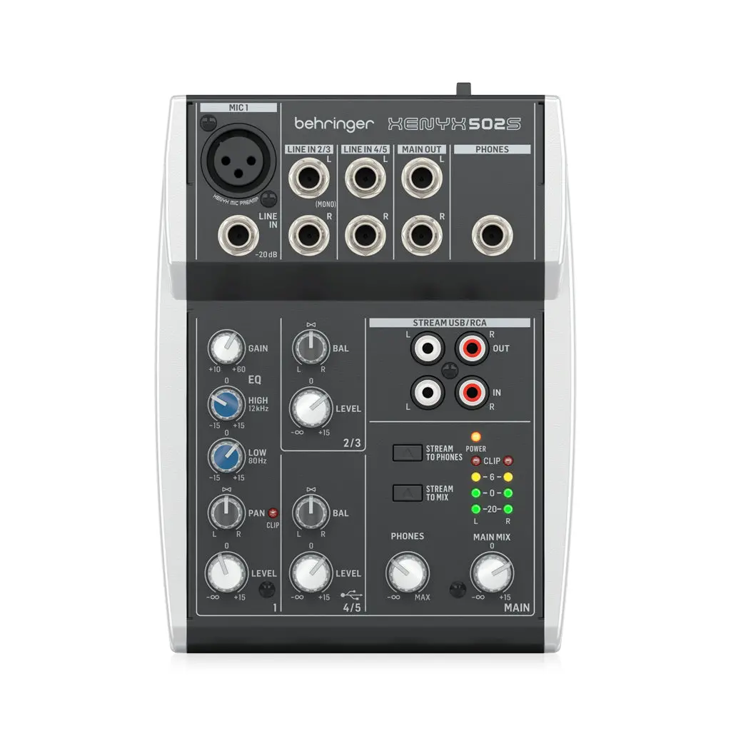 Behringer Xenyx 502S 5 Channel Mixer With Usb 1