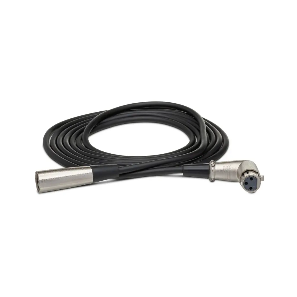 Hosa Technology Right-Angle Xlr3f To Xlr3m Balanced Interconnect Cable 1.5Ft 1
