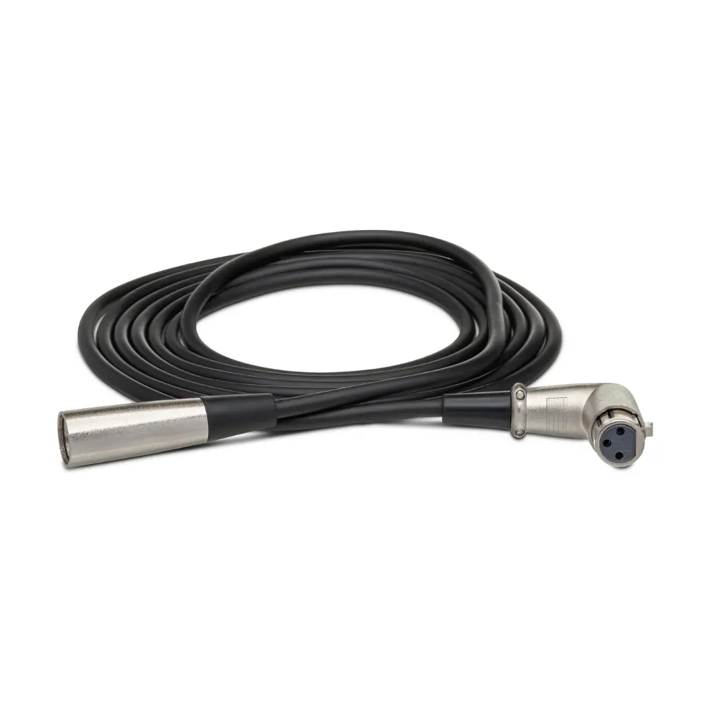 Hosa Technology Right-Angle Xlr3f To Xlr3m Balanced Interconnect Cable 15Ft 1