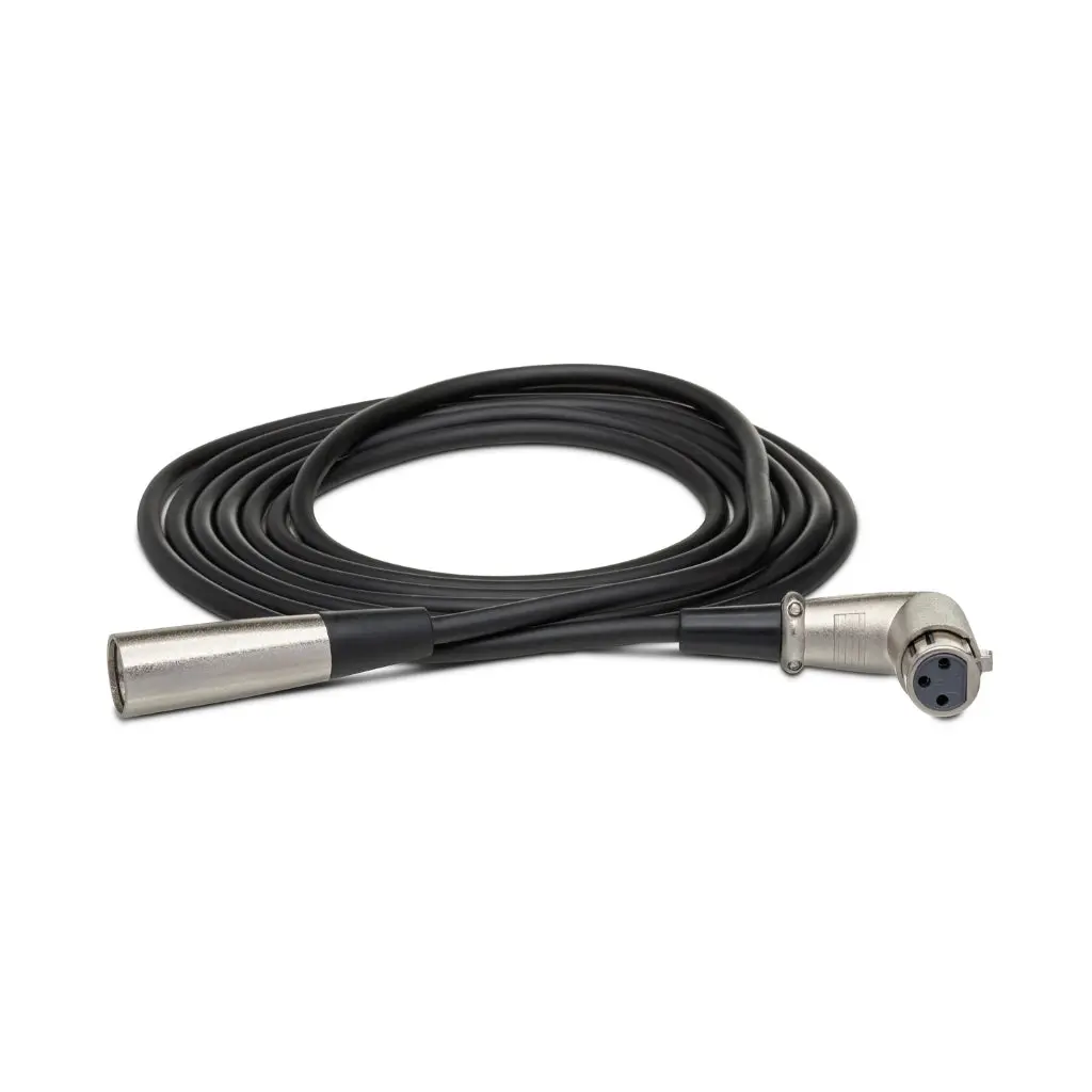 Hosa Technology Right-Angle Xlr3f To Xlr3m Balanced Interconnect Cable 25Ft 1