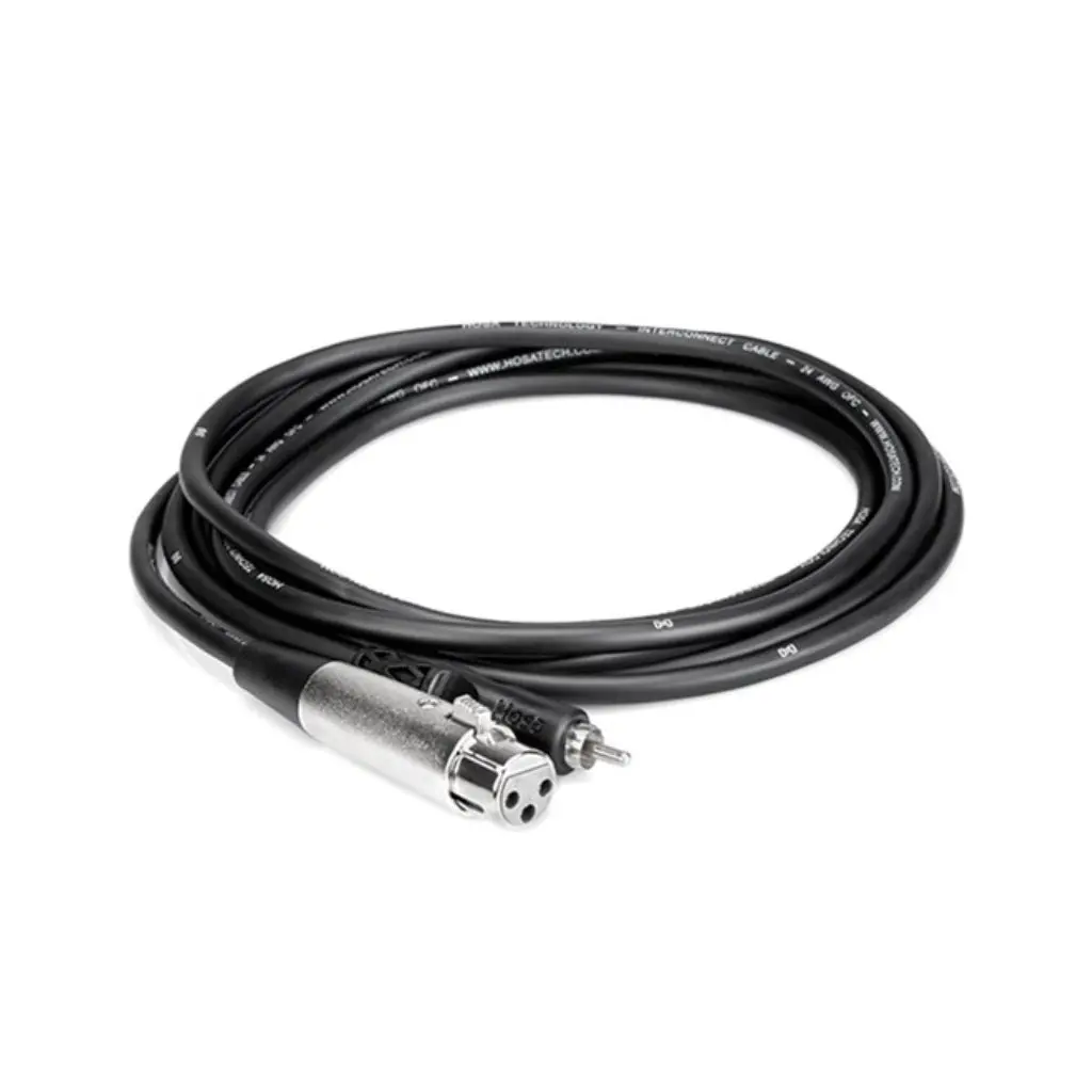 Hosa Technology Xlr3f To Rca Unbalanced Interconnect Cable 2Ft 1