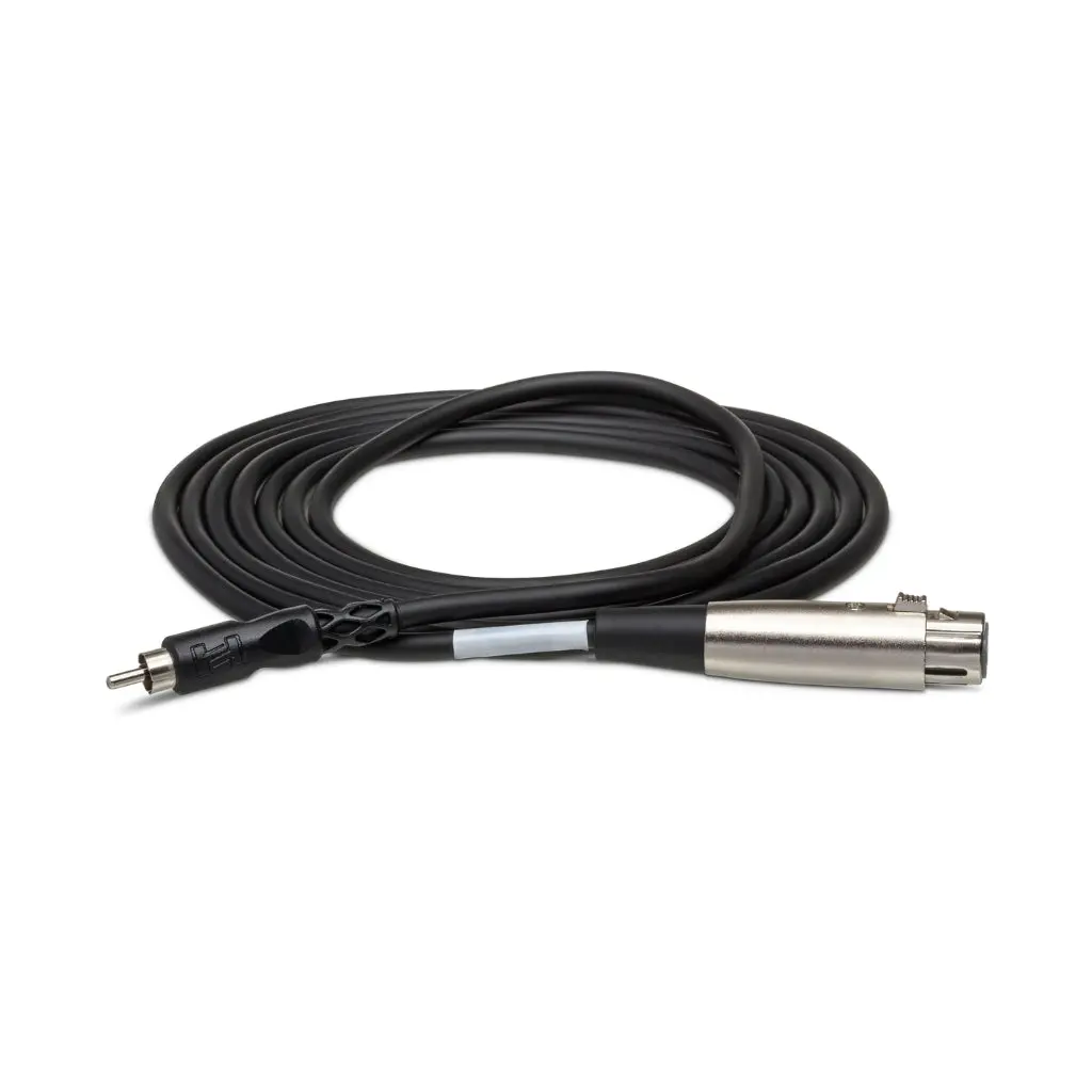 Hosa Technology Xlr3f To Rca Unbalanced Interconnect Cable 3Ft 1