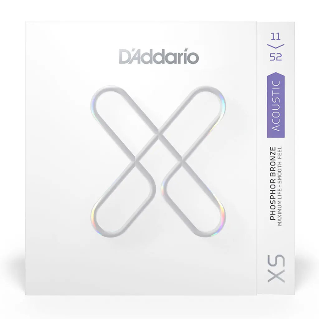 D'addario Xs Phosphor Bronze Acoustic Guitar Strings - 11-52 1