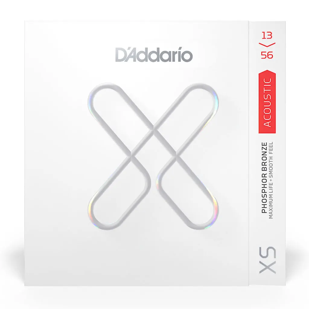 D'addario Xs Phosphor Bronze Acoustic Guitar Strings - 13-56 1