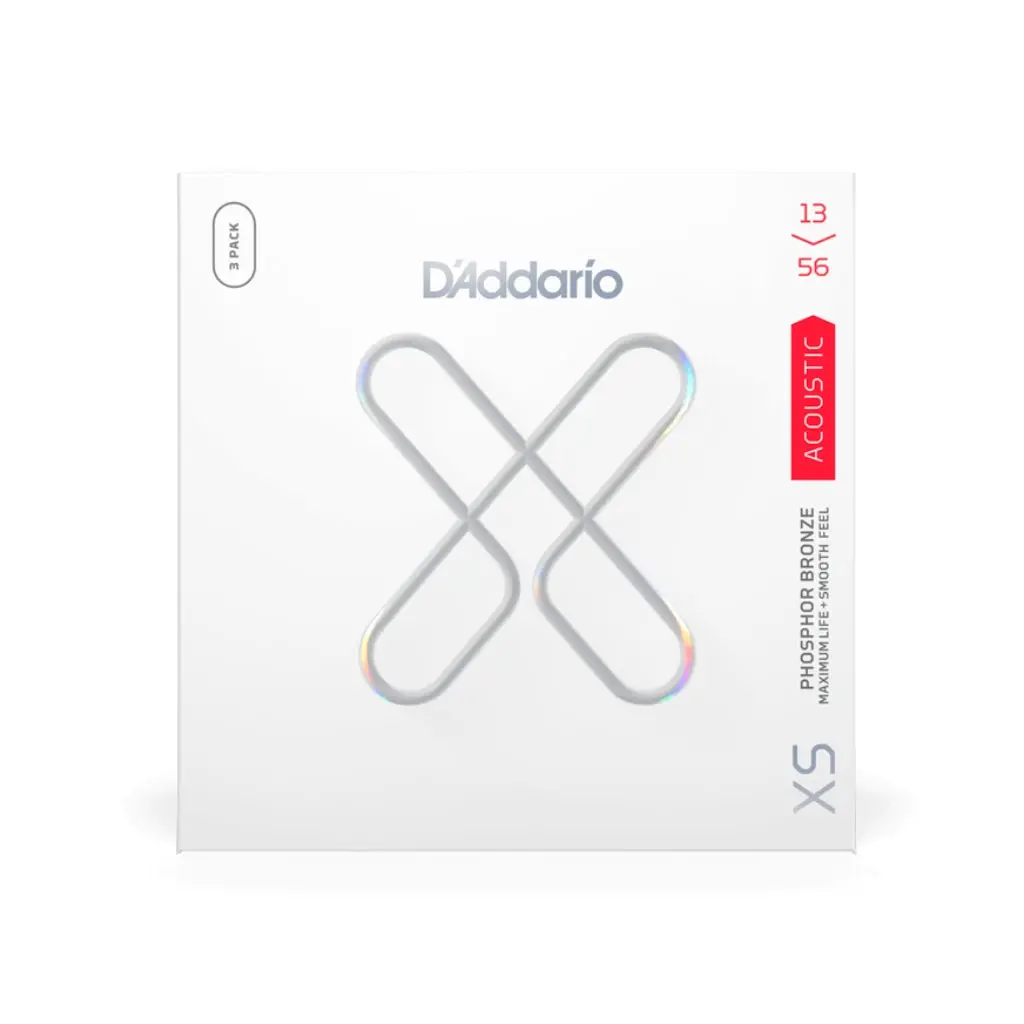 D'addario Xs 3 Pack Phosphor Bronze - 13-56 2