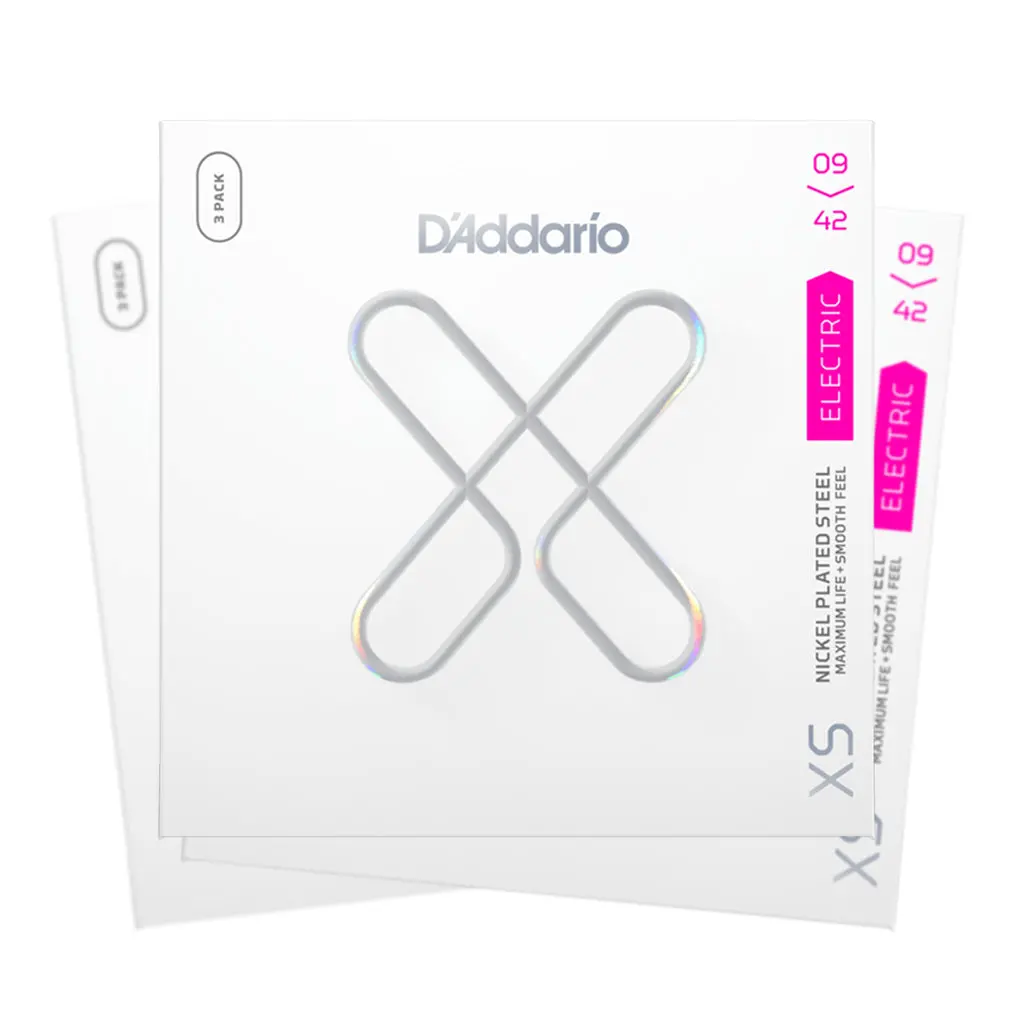 D'addario Xs 3 Pack - 09-42 Electric Guitar Strings 1