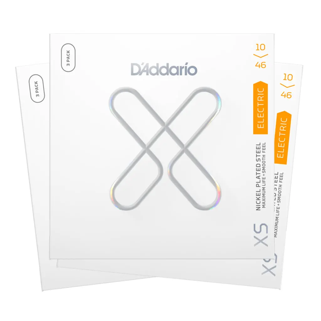 D'addario Xs 3 Pack - 10-46 Electric Guitar Strings 1