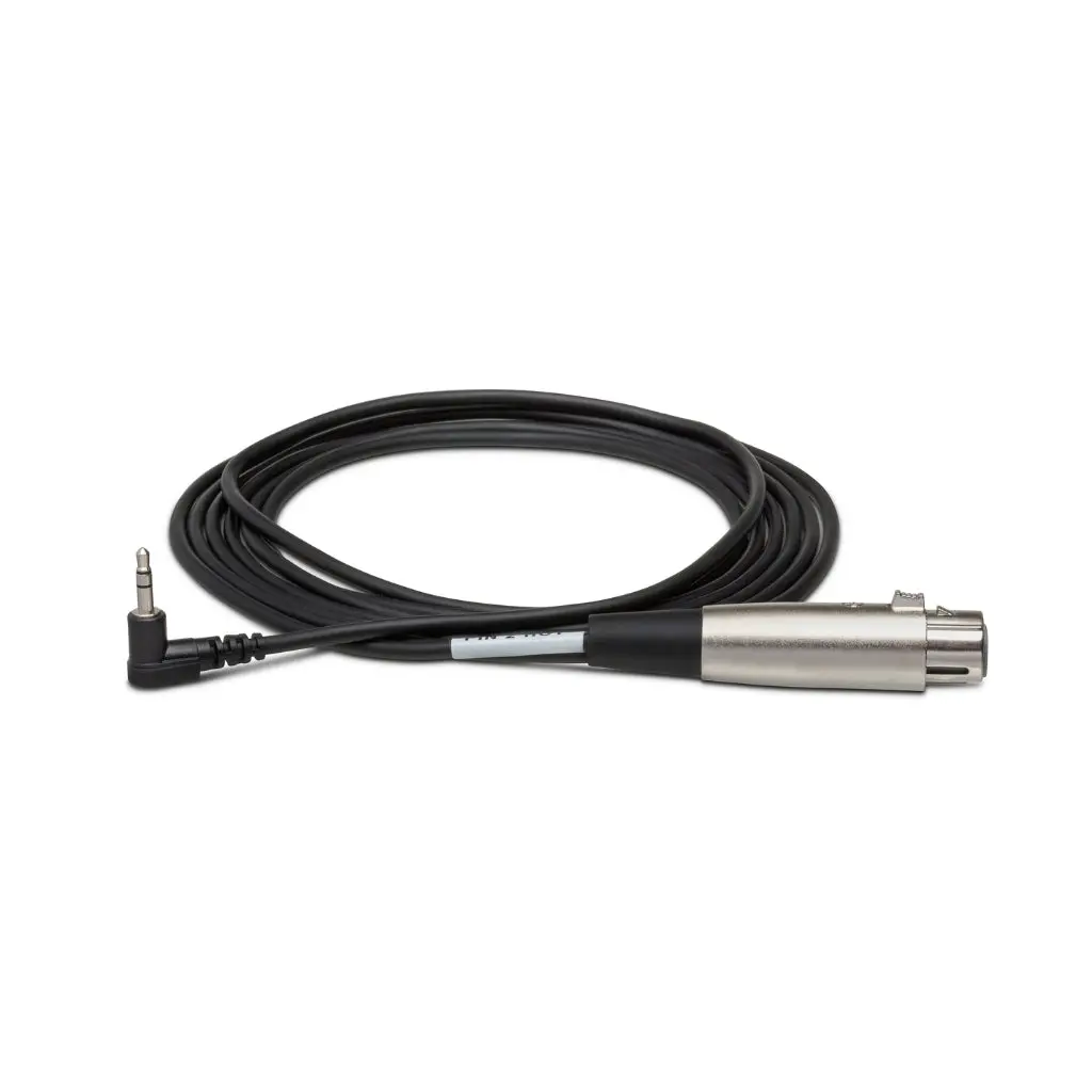 Hosa Technology Xlr3f To Right-Angle 3.5 Mm Trs Microphone Cable 10Ft 1