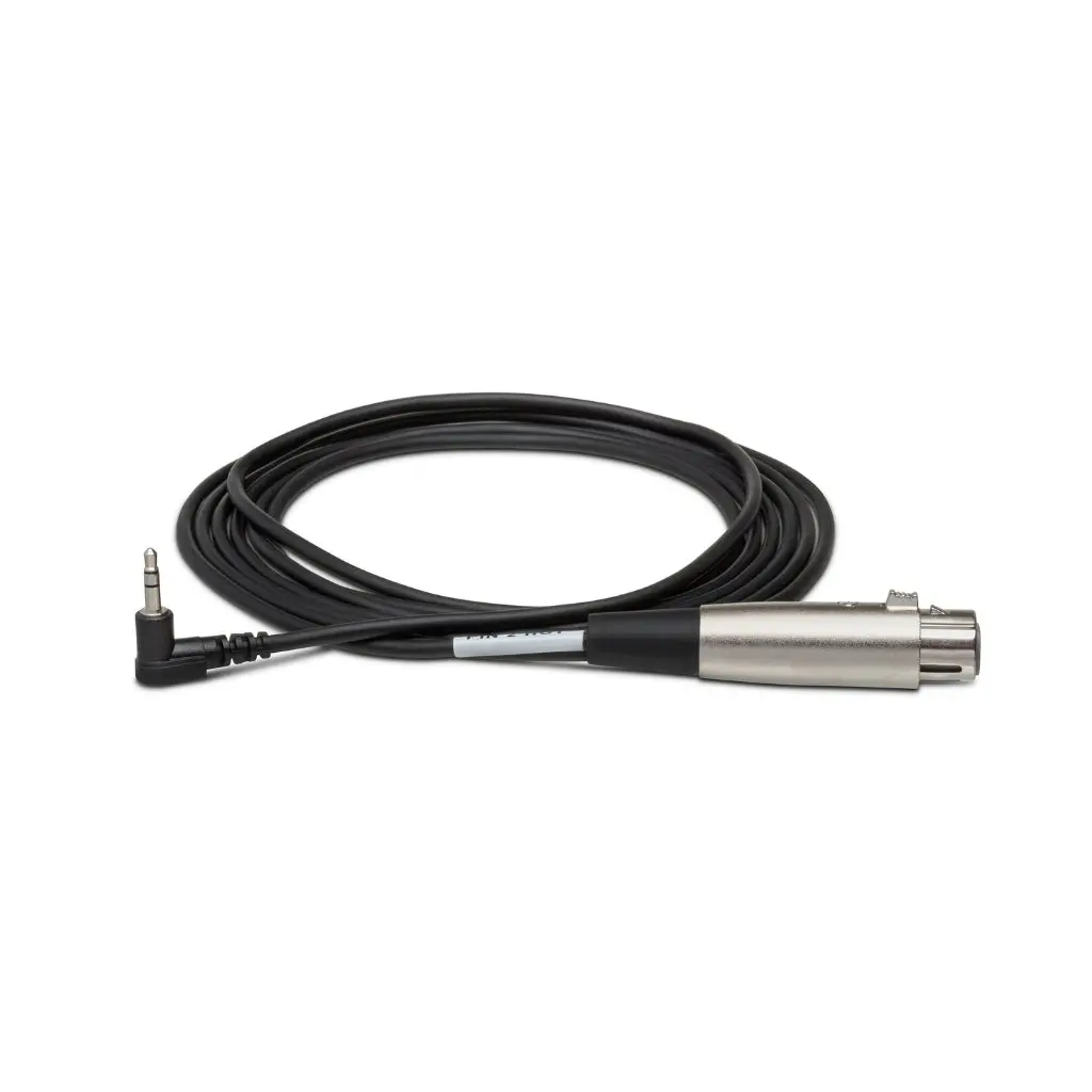 Hosa Technology Xlr3f To Right-Angle 3.5 Mm Trs Microphone Cable 15Ft 1