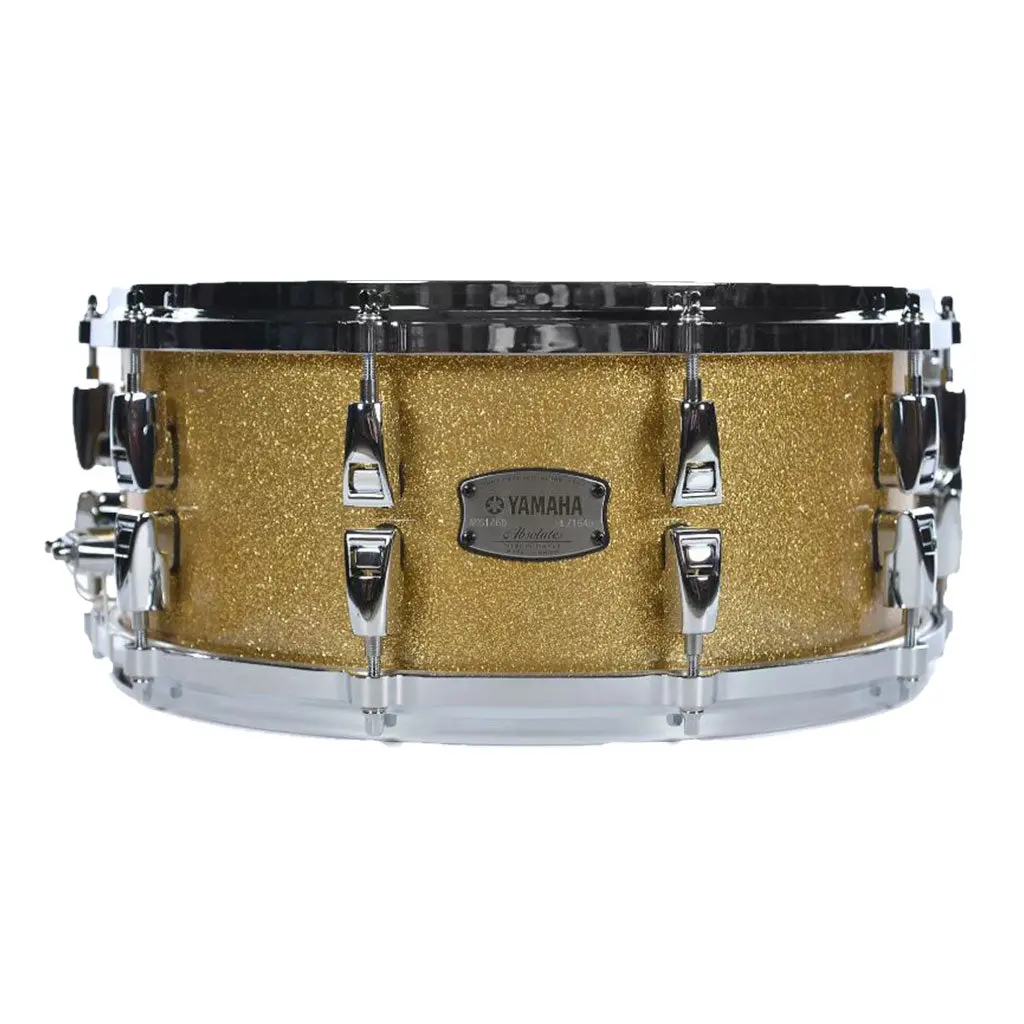 Yamaha Absolute Hybrid Maple Snare - 14X6 - Gold Champagne Sparkle 1