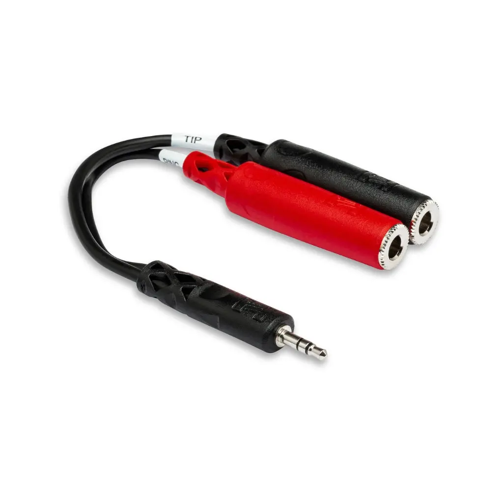 Hosa Technology 3.5 Mm Trs To Dual 1/4 In Tsf Stereo Breakout Cable 1