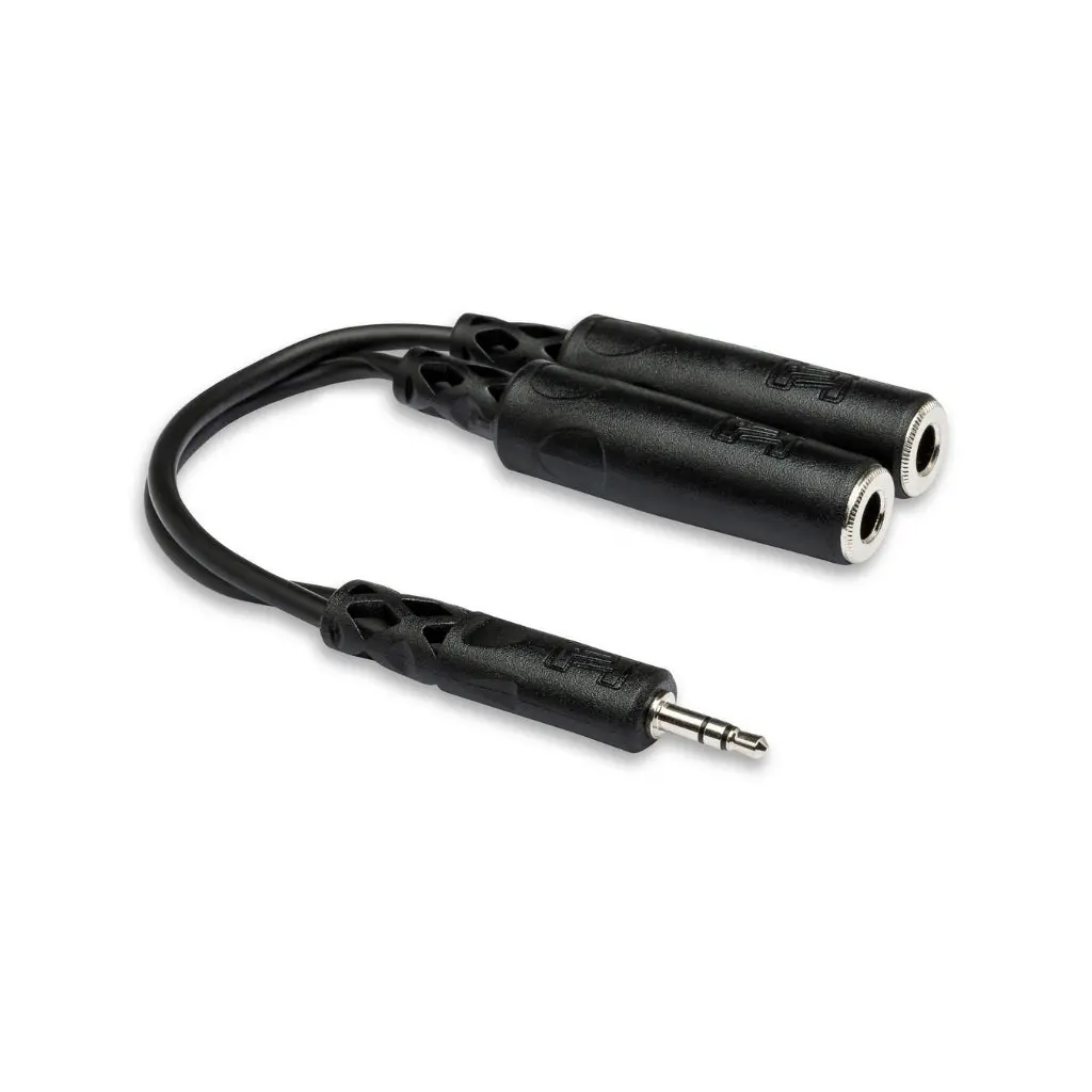 Hosa Technology 3.5 Mm Trs To Dual 1/4 In Trsf Y Cable 1