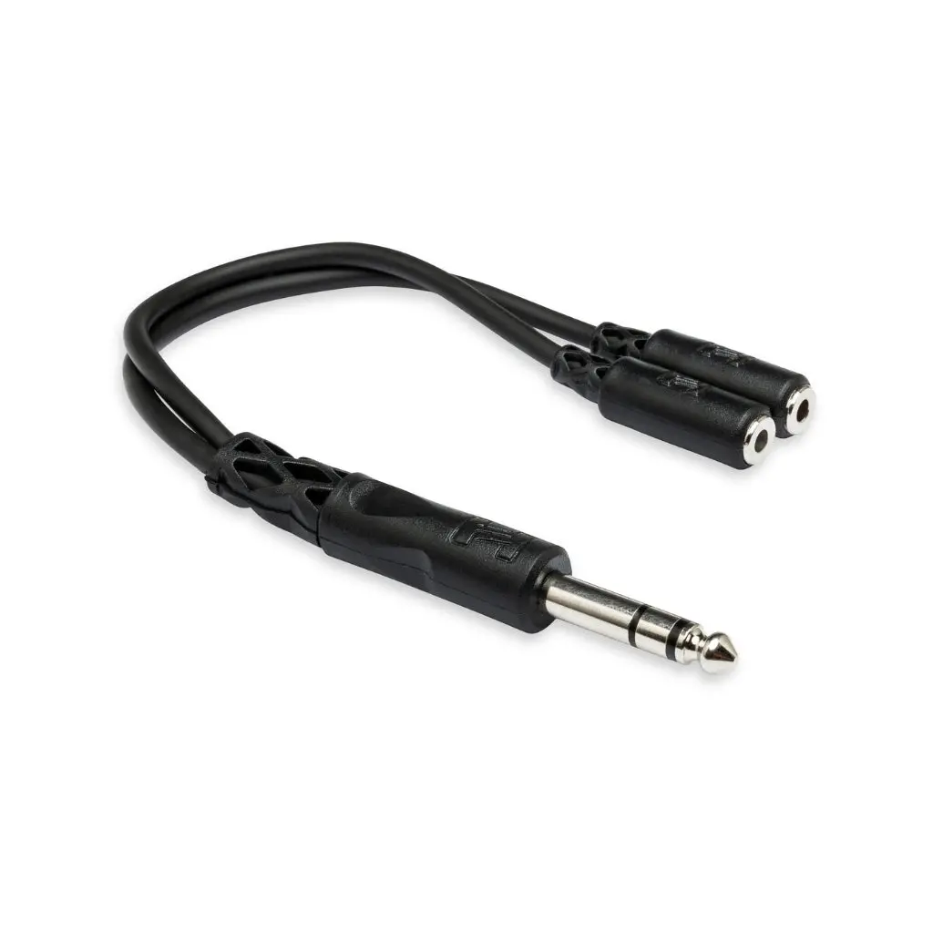 Hosa Technology 1/4 In Trs To Dual 3.5 Mm Trsf Y Cable 1
