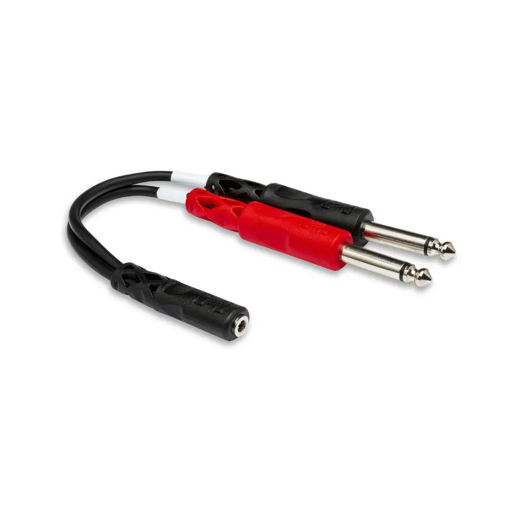 Hosa Technology 3.5 Mm Trsf To Dual 1/4 In Ts Stereo Breakout 1