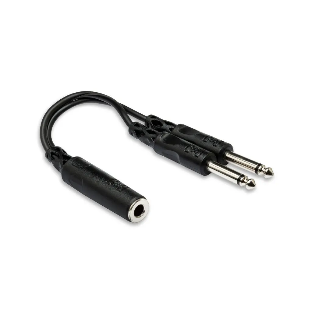 Hosa Technology 1/4 In Tsf To Dual 1/4 In Ts Y Cable 1