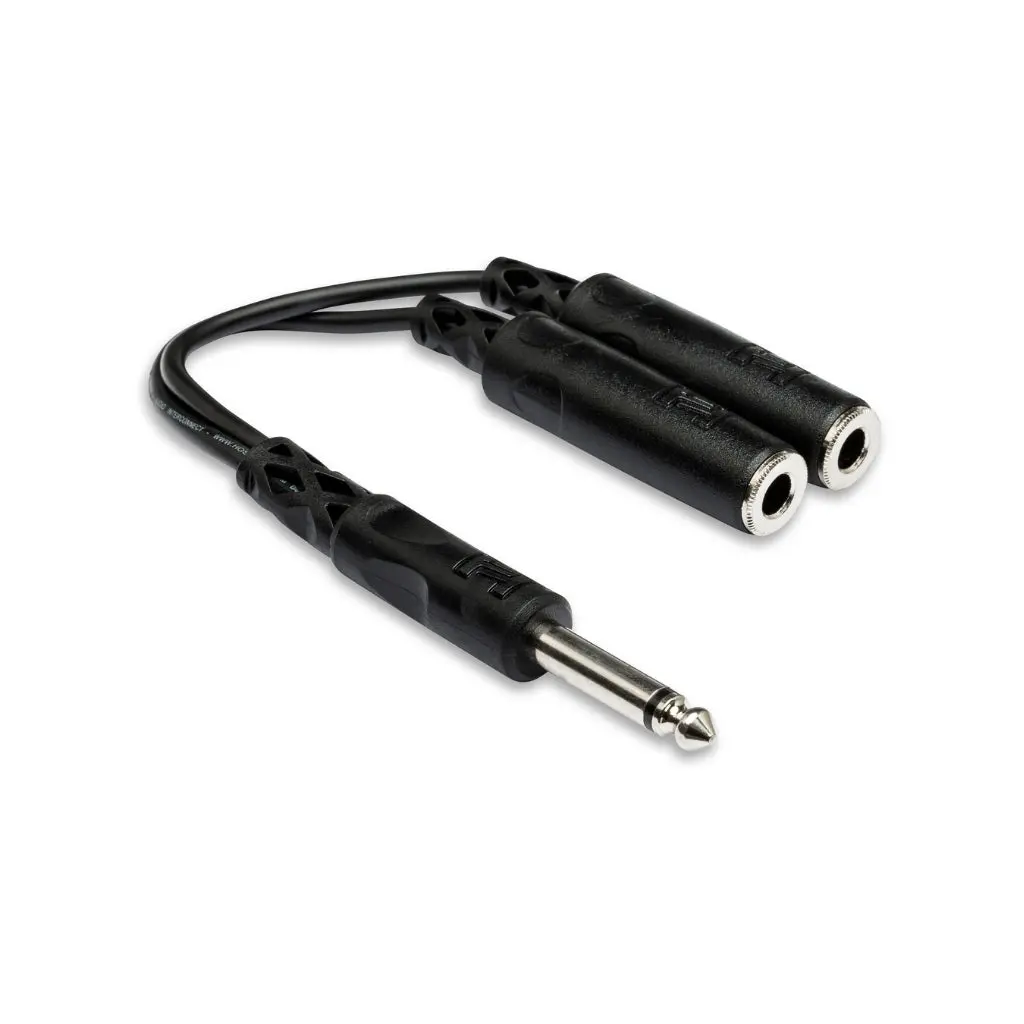 Hosa Technology 1/4 In Ts To Dual 1/4 In Tsf Y Cable 1