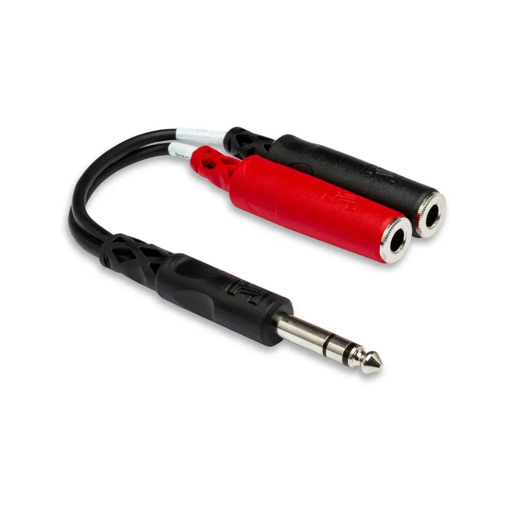 Hosa Technology 1/4 In Trs To Dual 1/4 In Tsf Stereo Breakout Cable 1
