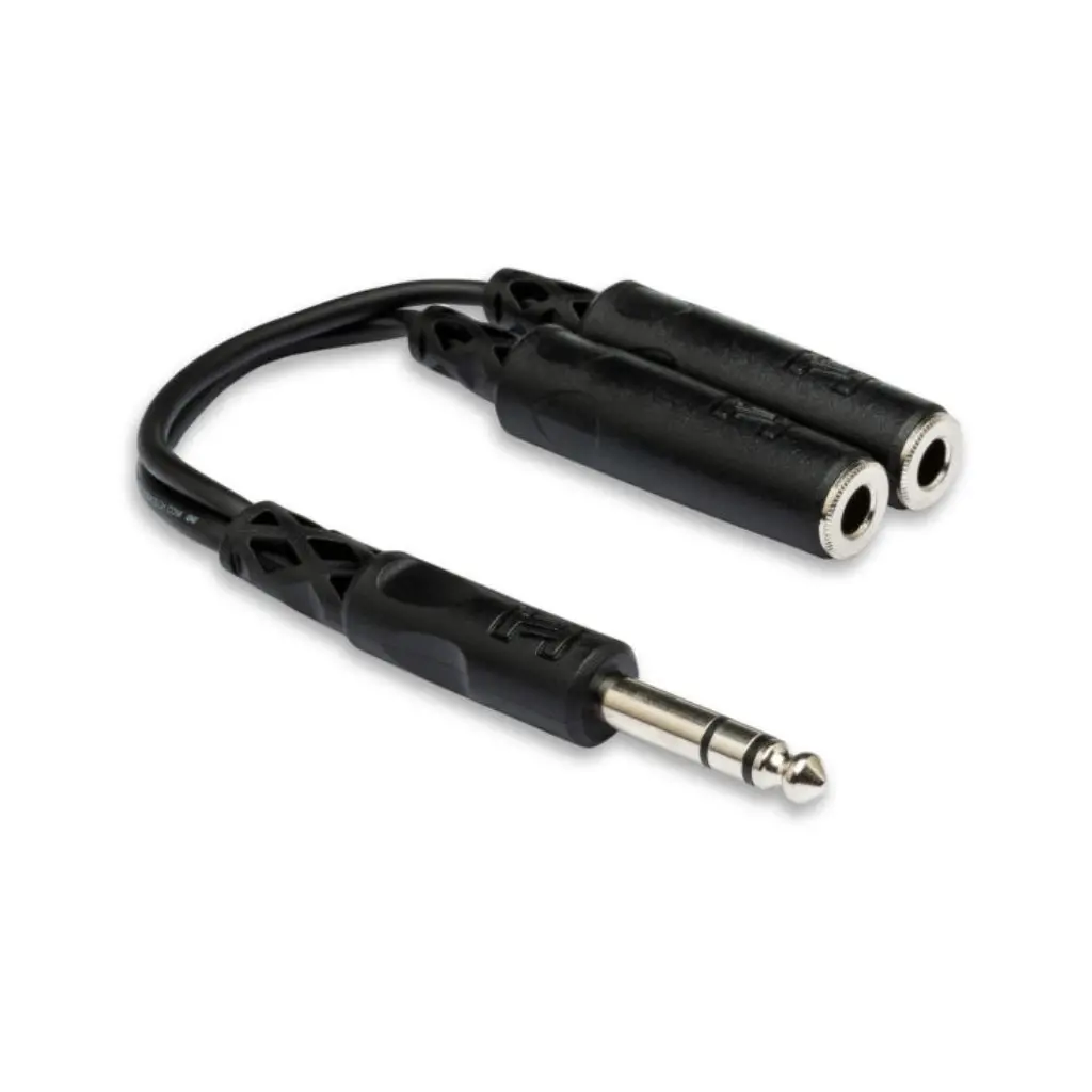Hosa Technology 1/4 In Trs To Dual 1/4 In Trsf Y Cable 1
