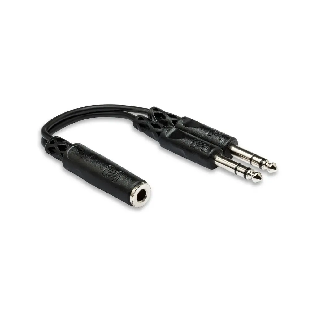 Hosa Technology 1/4 In Trsf To Dual 1/4 In Trs Y Cable 1