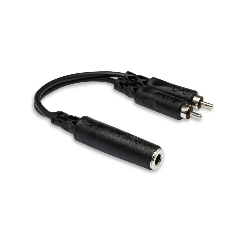 Hosa Technology 1/4 In Tsf To Dual Rca Y Cable 1
