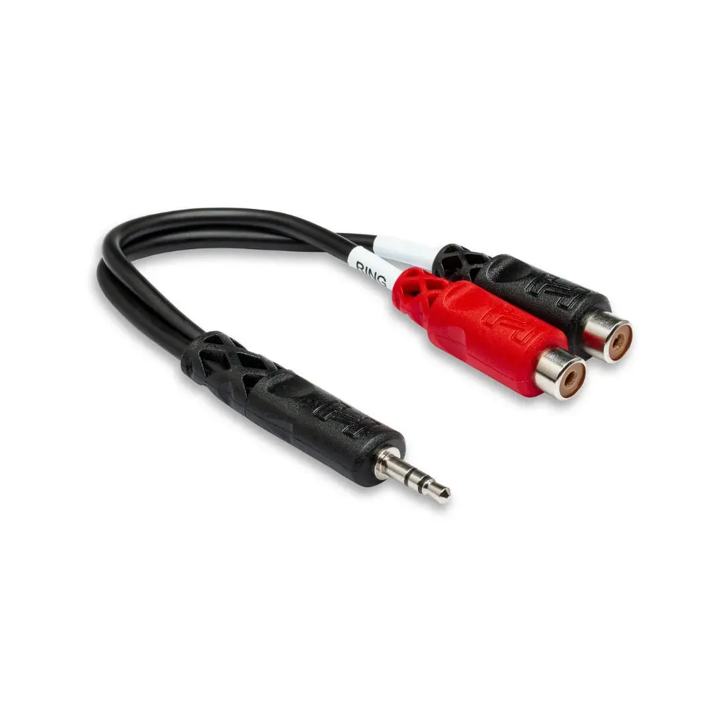 Hosa Technology 3.5 Mm Trs To Dual Rcaf Stereo Breakout 1