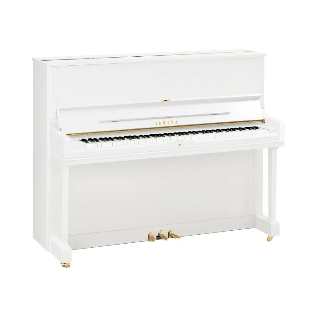 Yamaha Yus1pwh 121Cm Professional Upright Piano In Polished White 1