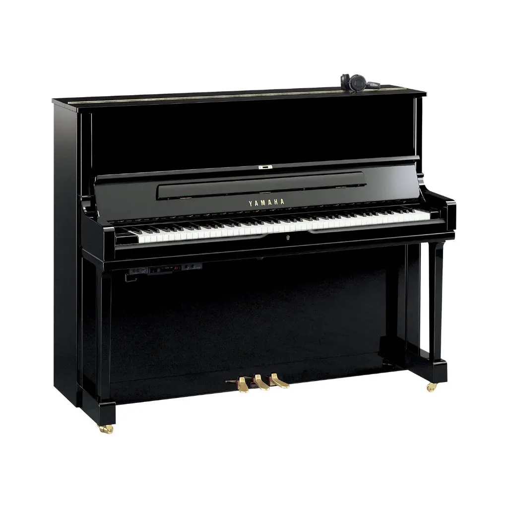 Yamaha Yus1sh3pe 121Cm Professional Upright Piano With Sh3 Silent System In Polished Ebony 1