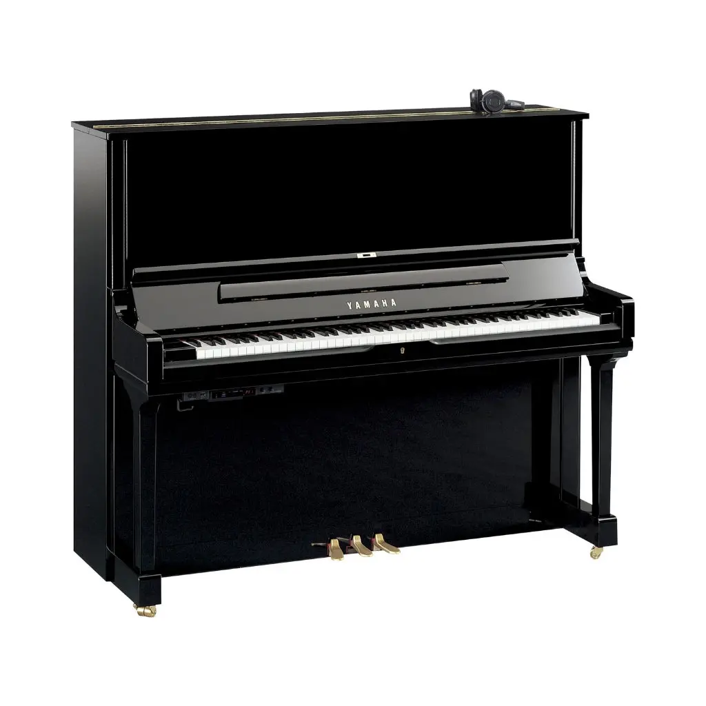 Yamaha Yus3sh3pe 131Cm Professional Upright Piano With Sh3 Silent System In Polished Ebony 1
