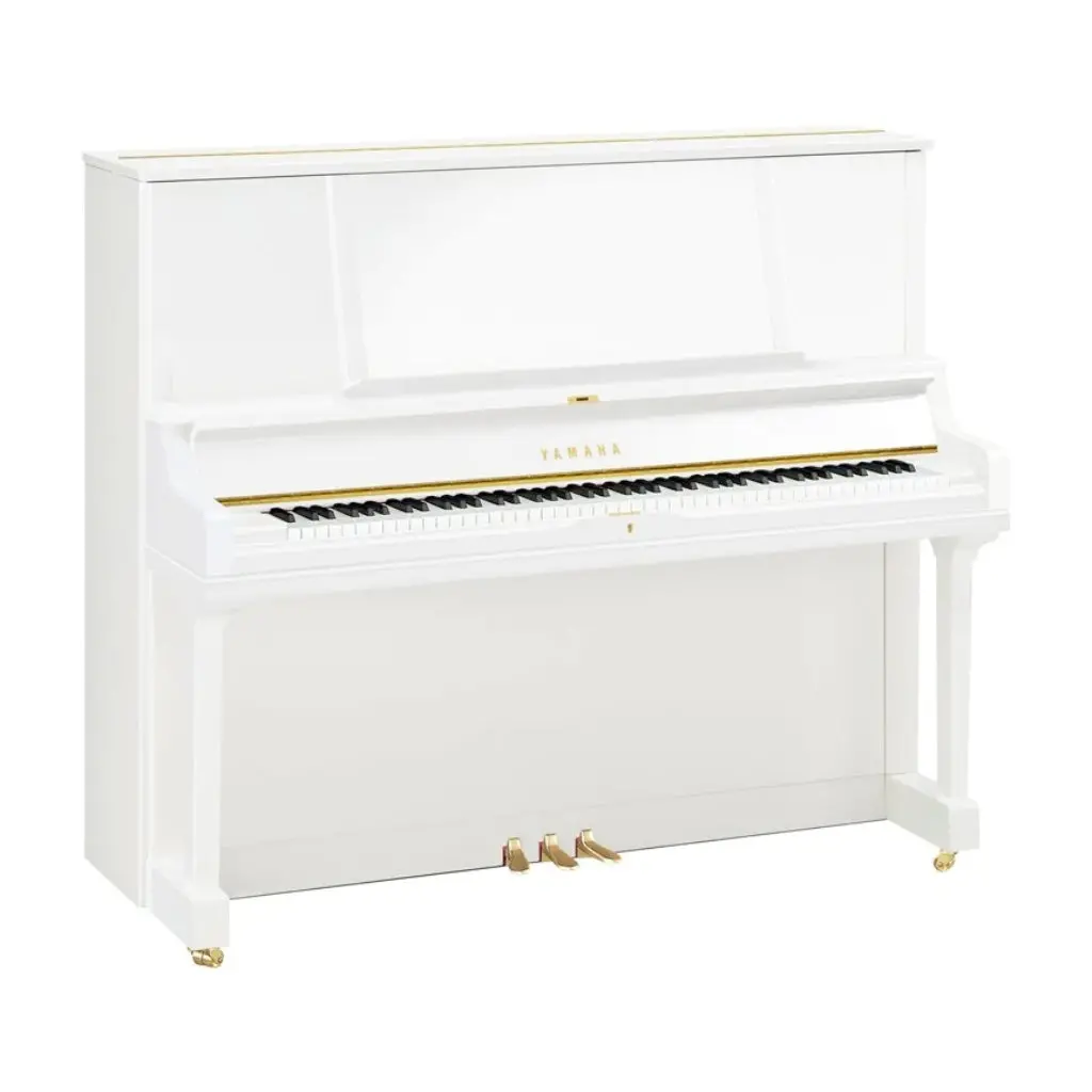 Yamaha Yus5pwh 131Cm Professional Upright Piano In Polished White 1