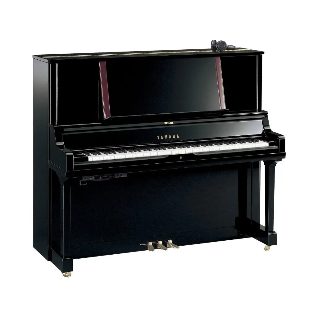 Yamaha Yus5sh3pe 131Cm Professional Upright Piano With Sh3 Silent System In Polished Ebony 1