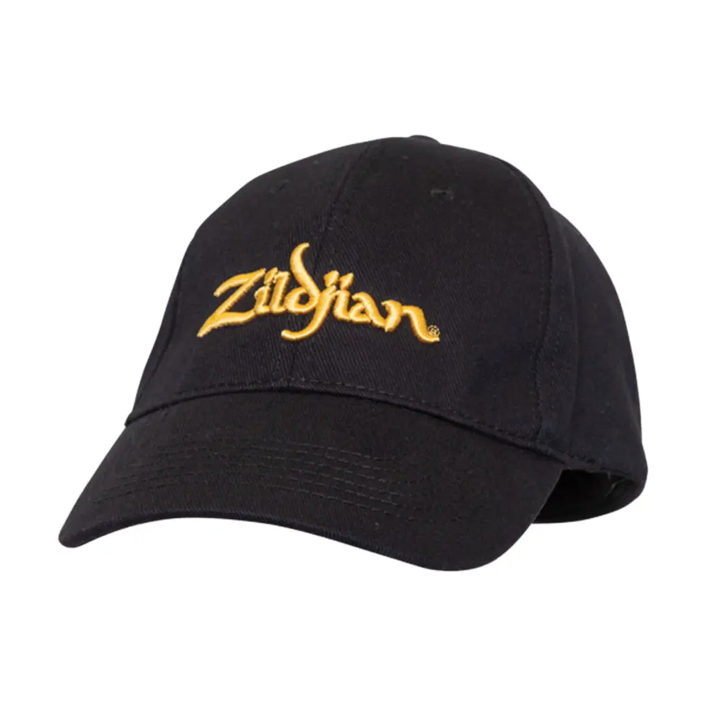 Zildjian Classic Black Baseball Cap With Gold Logo 1