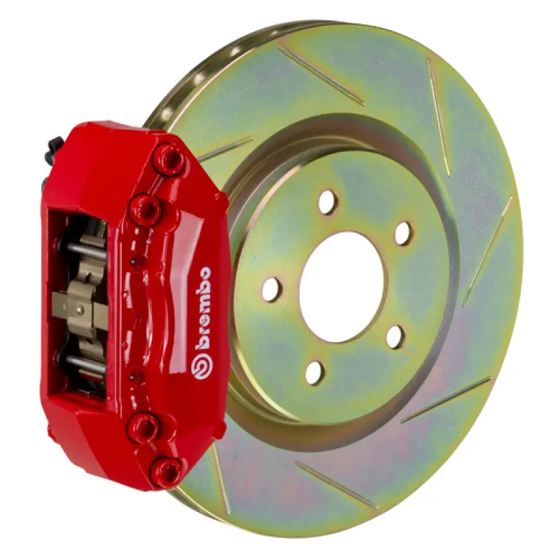 Brembo Gt Big Brake Kit – Front, 4-Piston Calipers, 330X28Mm Two-Piece Slotted Rotors, Red Finish, Fits 2015–2021 Vw Golf Mk7 1