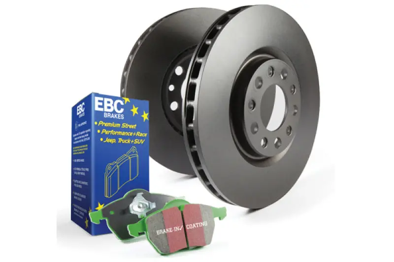 Ebc S14 Brake Kit – Greenstuff Pads & Rk Slotted Rotors 1