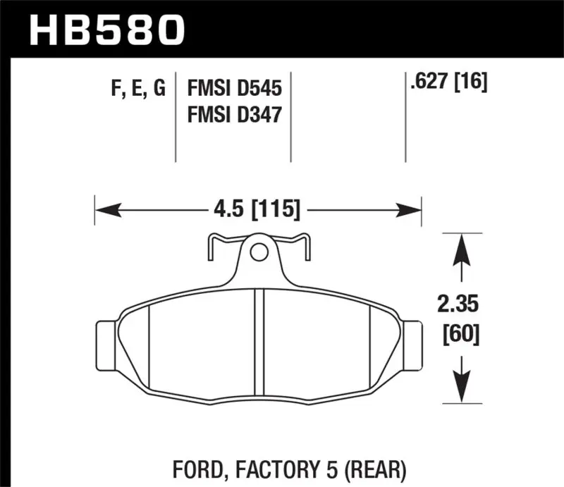 Hawk Hps High-Performance Street Brake Pads 1